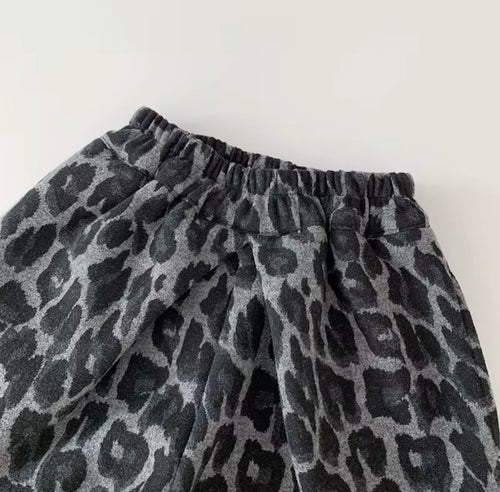 Dark Leopard Print Pants