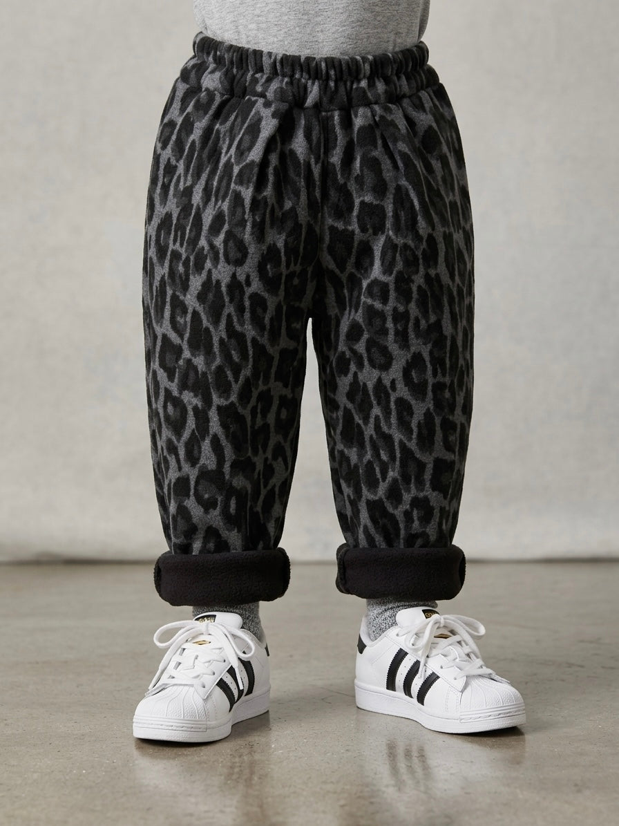 Dark Leopard Print Pants